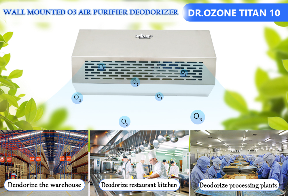 Dr.Ozone Titan 10 Wall Mounted Air Purifier Deodorizer