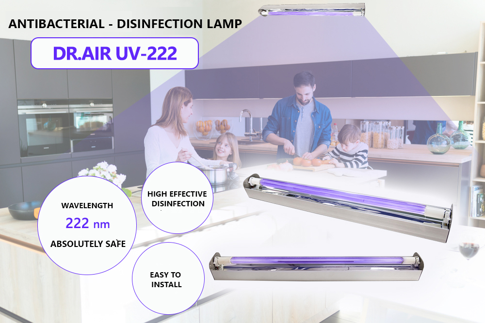 Dr.Air UV-222nm Antibacterial Disinfection Lamp
