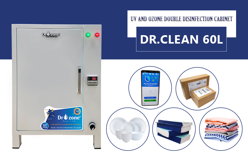 Dr.Clean 60L UV and Ozone double Disinfection Cabinet