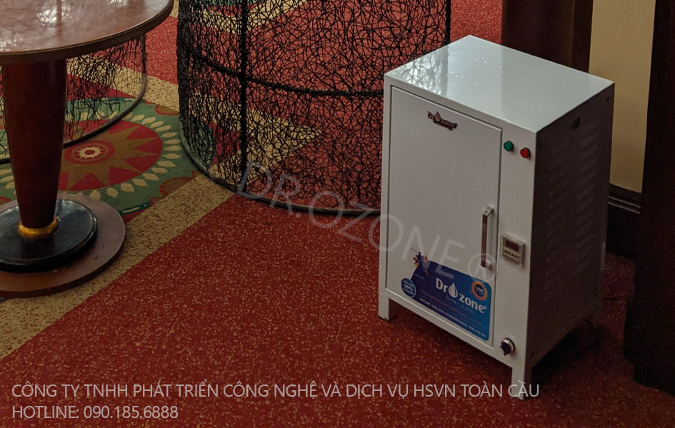 Hilton Hanoi Opera Hotel use UV and Ozone double disinfection technology of Dr.Ozone and Dr.Air