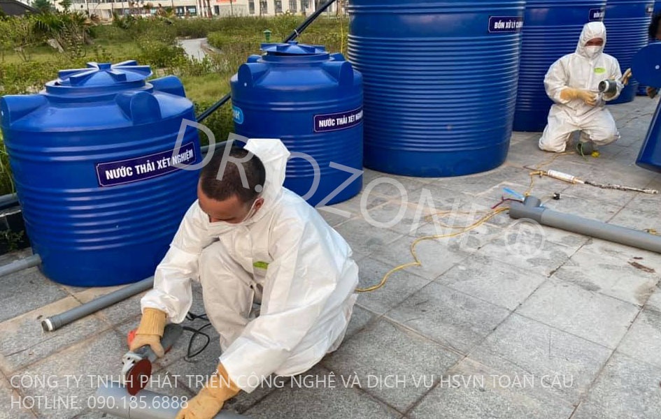 Treatment Of Hospital Wastewater With Ozone - Field Hospital Bac Giang Province